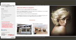 Desktop Screenshot of cotecoiffure.ch