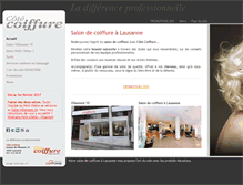 Tablet Screenshot of cotecoiffure.ch